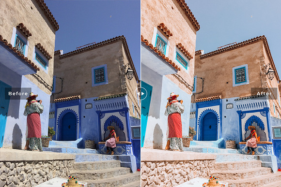 Chefchaouen Lightroom Presets Pack in Add-Ons - product preview 4