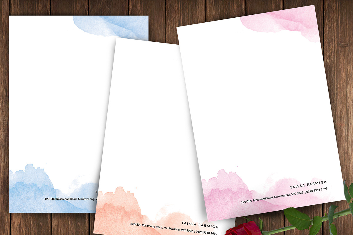 Letterhead,Letterhead Notepad -ID01 in Stationery Templates - product preview 8