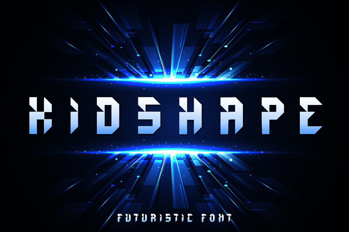 Kidshape | Futuristic Font in Display Fonts - product preview 8