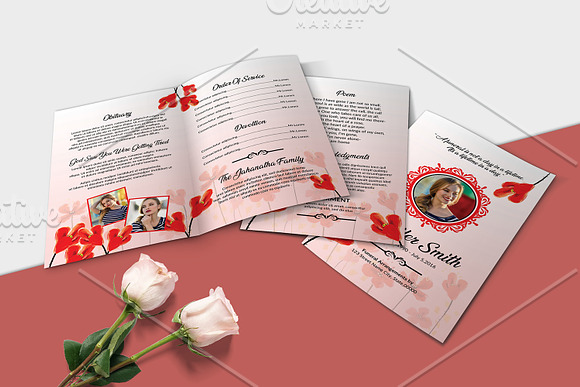 Funeral Program Template-V972 in Brochure Templates - product preview 1