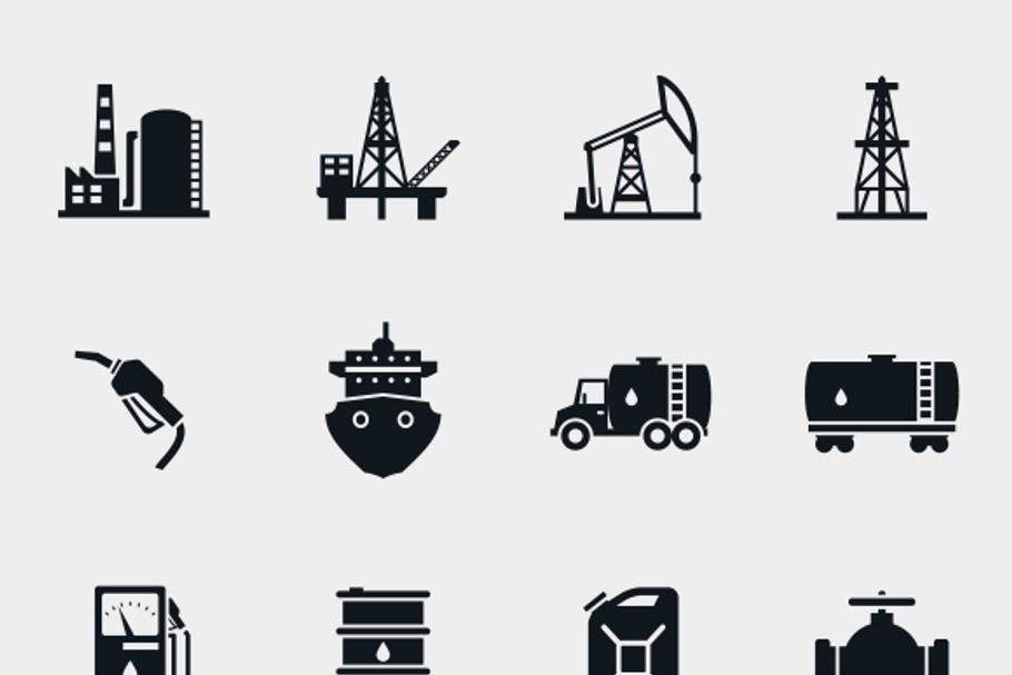 Petroleum and oil icons and price in Graphics - product preview 8
