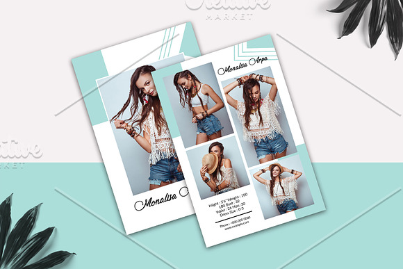 Model Comp Card - V1122 in Flyer Templates - product preview 2