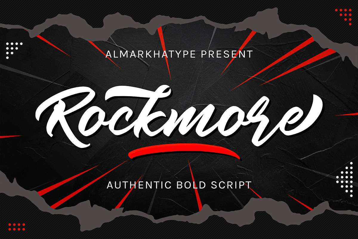 Rockmore - Authentic Bold Script in Blackletter Fonts - product preview 8