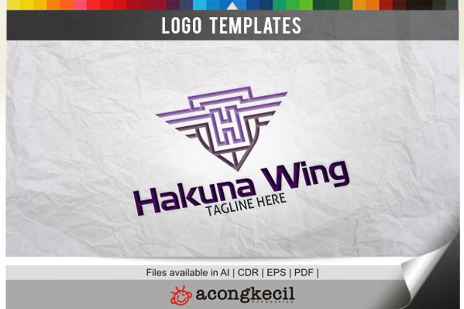 Hakuna Wing in Logo Templates - product preview 8