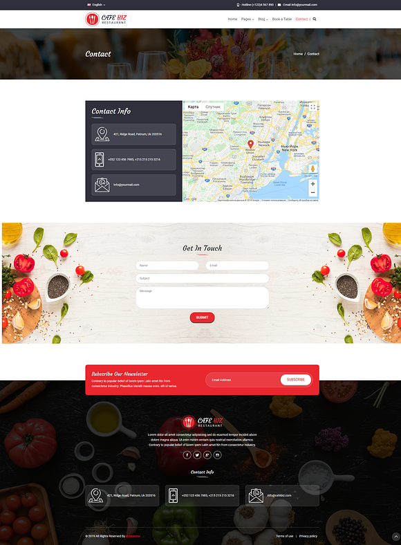 CafeBiz - Restaurant WordPress Theme in WordPress Business Themes - product preview 1