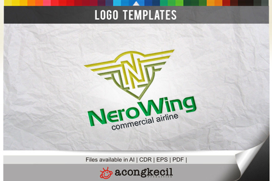 Nero Wing in Logo Templates - product preview 8