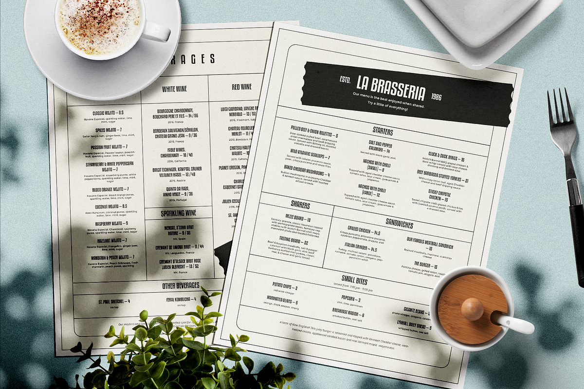 Restaurant Menu in Brochure Templates - product preview 8