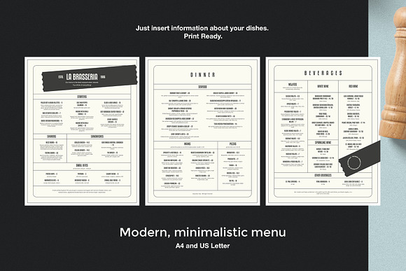 Restaurant Menu in Brochure Templates - product preview 1