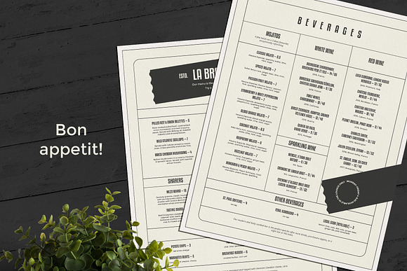 Restaurant Menu in Brochure Templates - product preview 3