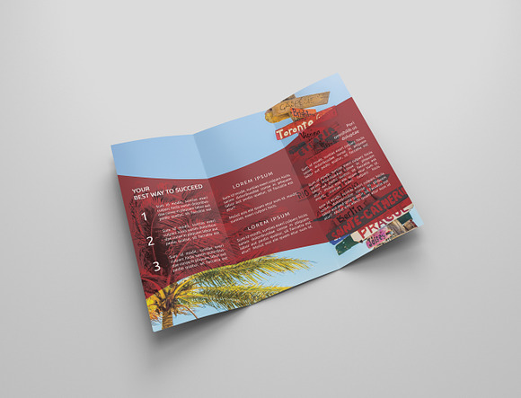 6 Travel Tri Fold Bochures in Brochure Templates - product preview 5