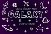 Galaxy Color Bitmap Font