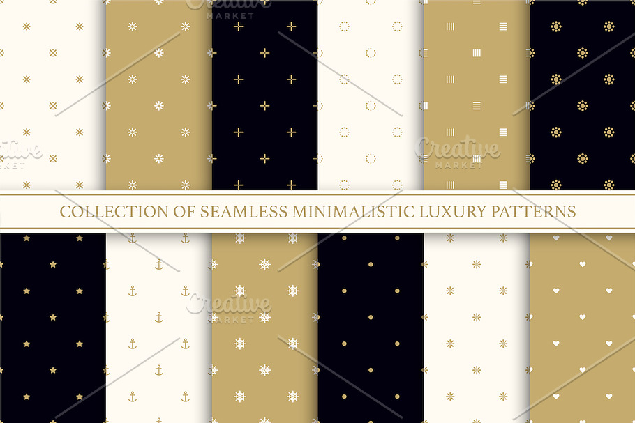 Vector seamless minimal patterns in Patterns - product preview 8