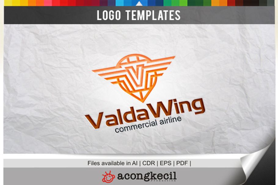 Valda Wing in Logo Templates - product preview 8