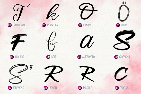 Procreate 5 Lettering Brushes in Add-Ons - product preview 8