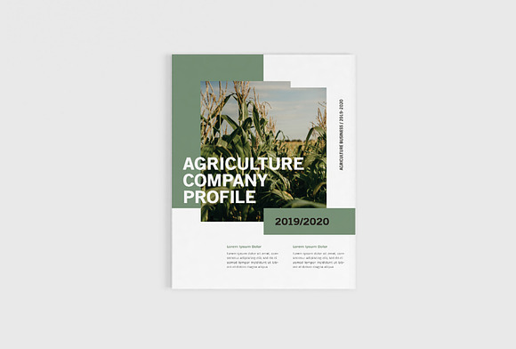 Agriculture Company Profile in Brochure Templates - product preview 1