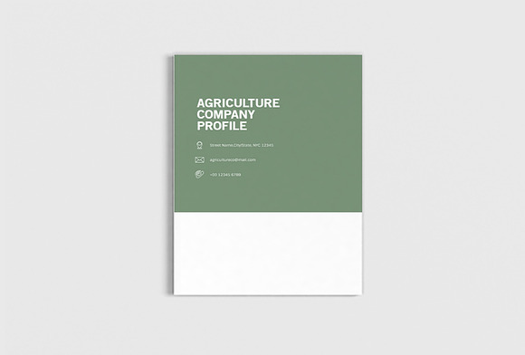 Agriculture Company Profile in Brochure Templates - product preview 2