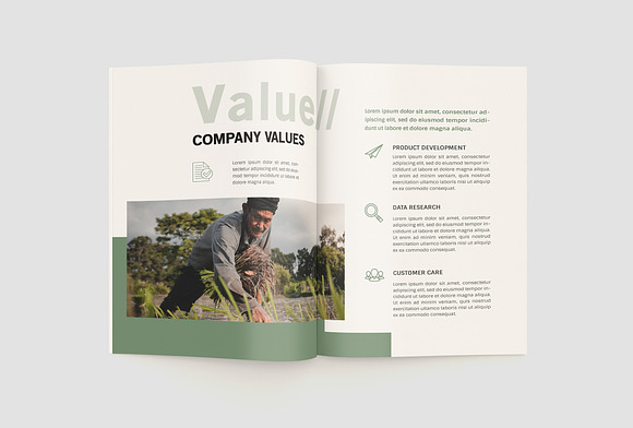 Agriculture Company Profile in Brochure Templates - product preview 6