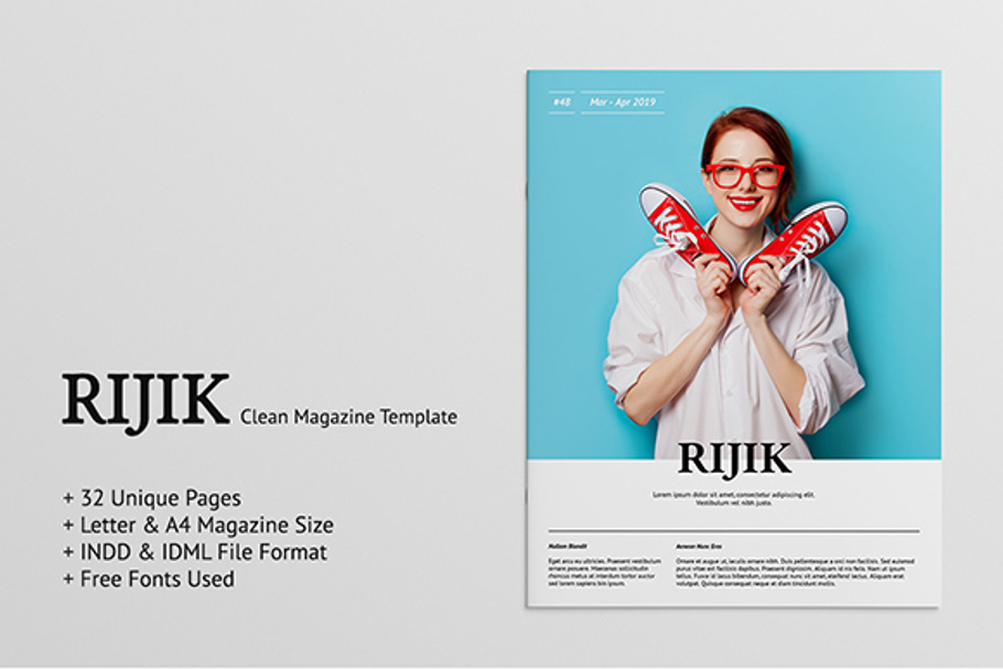 Rijik - Clean Magazine Template in Magazine Templates - product preview 8
