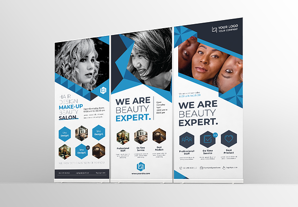 Roll-Up Banner Bundle in Flyer Templates - product preview 3
