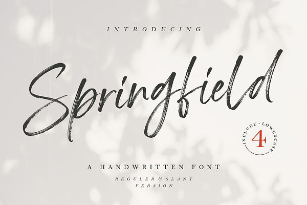Springfield | Handwritten Font