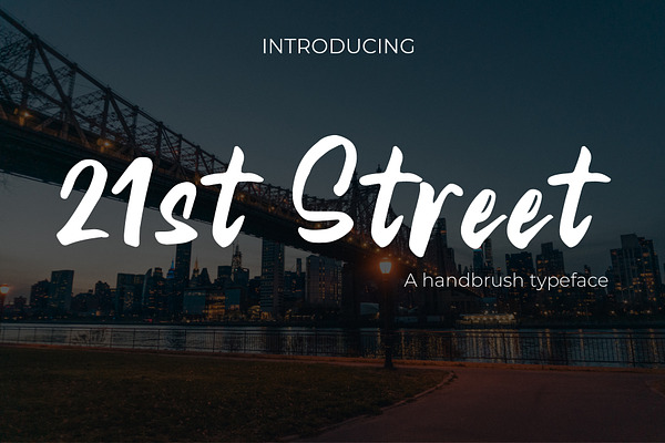 21st Street Hand brush Typeface