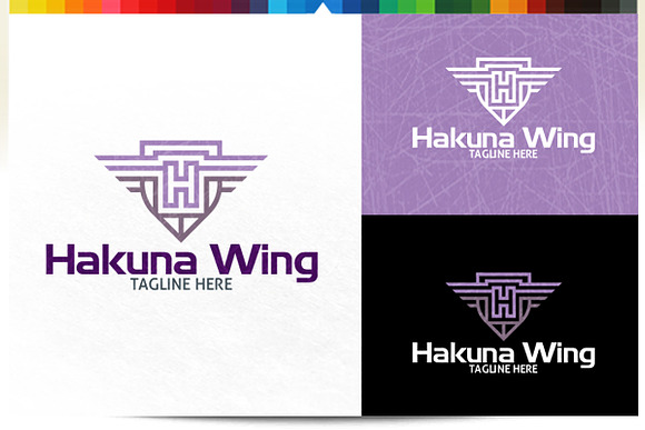 Hakuna Wing in Logo Templates - product preview 1