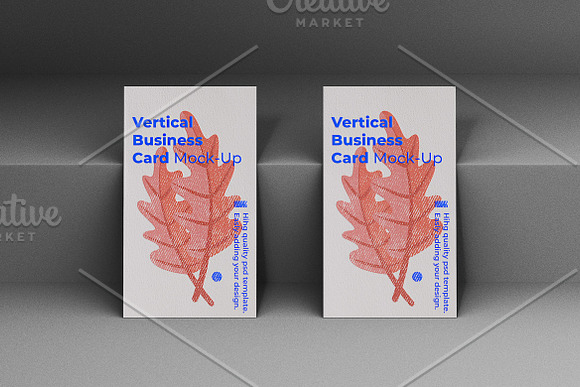 Vertical Business Card Mock-Up in Branding Mockups - product preview 1