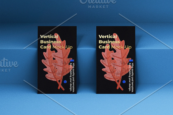 Vertical Business Card Mock-Up in Branding Mockups - product preview 2