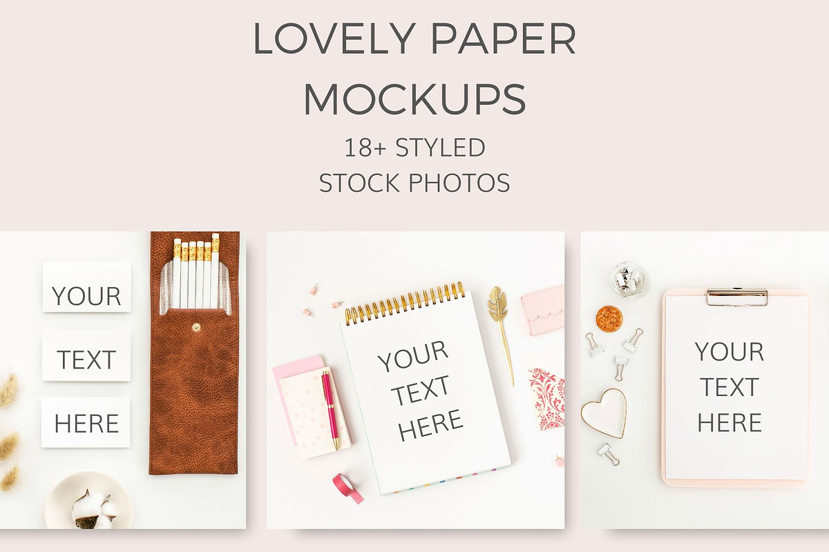 Lovely Paper Mockups (18+ Images) in Mobile & Web Mockups - product preview 8