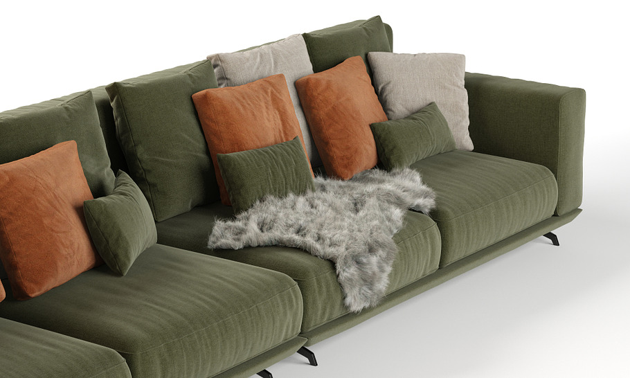 Ditre Italia Dalton sofa 352x106 in Furniture - product preview 1
