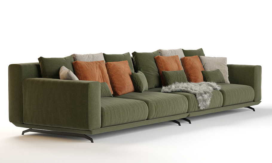 Ditre Italia Dalton sofa 352x106 in Furniture - product preview 3