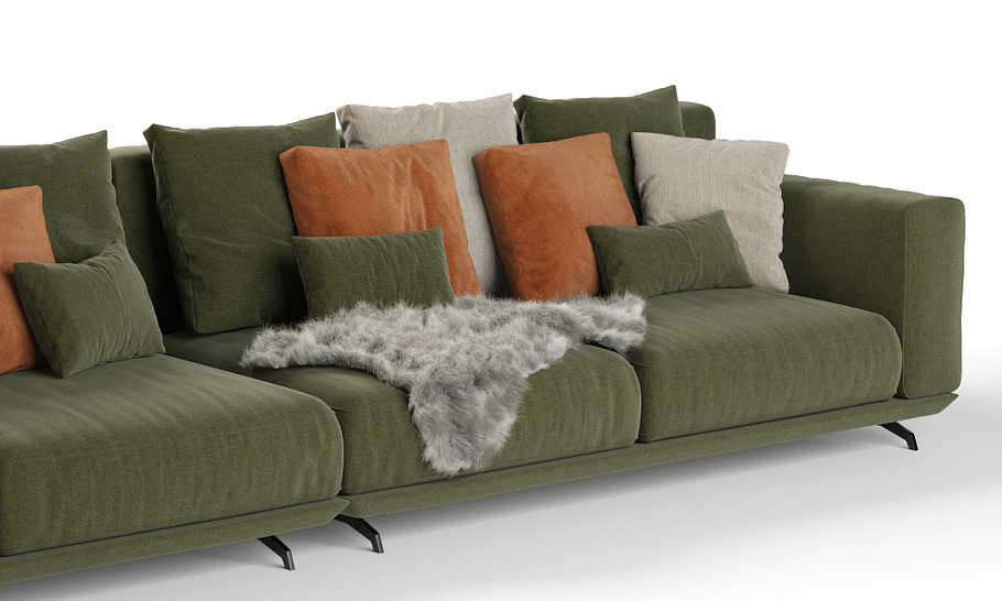 Ditre Italia Dalton sofa 352x106 in Furniture - product preview 7