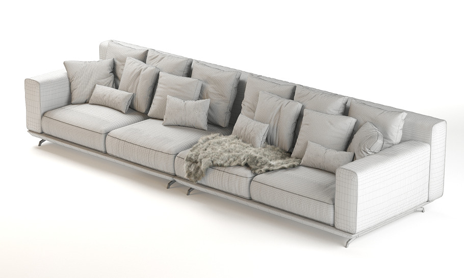 Ditre Italia Dalton sofa 352x106 in Furniture - product preview 8