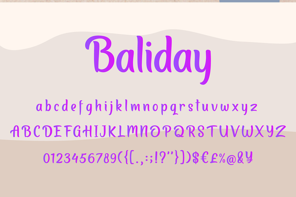 Baliday Summer Font in Display Fonts - product preview 5