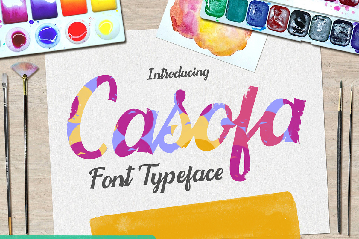Casofa Colorful Font in Display Fonts