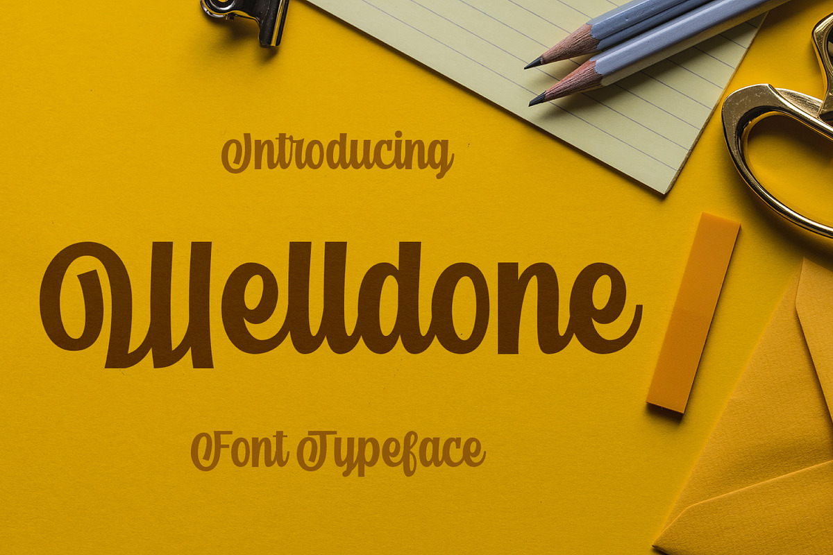 Welldone Unique Font in Display Fonts