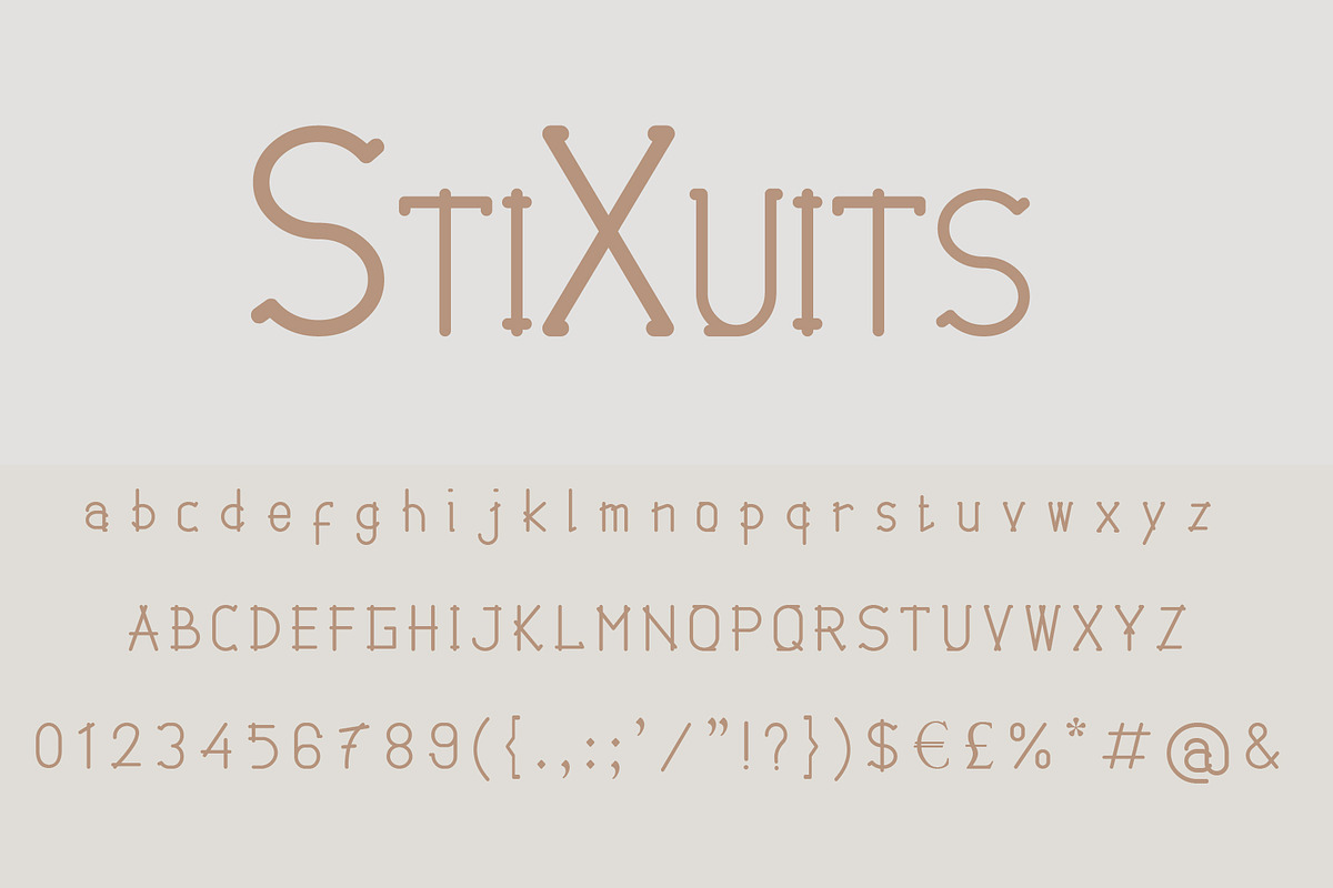 StiXuits Modern Font in Display Fonts - product preview 5