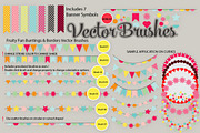 Buntings Banners Vector Brushes SALE