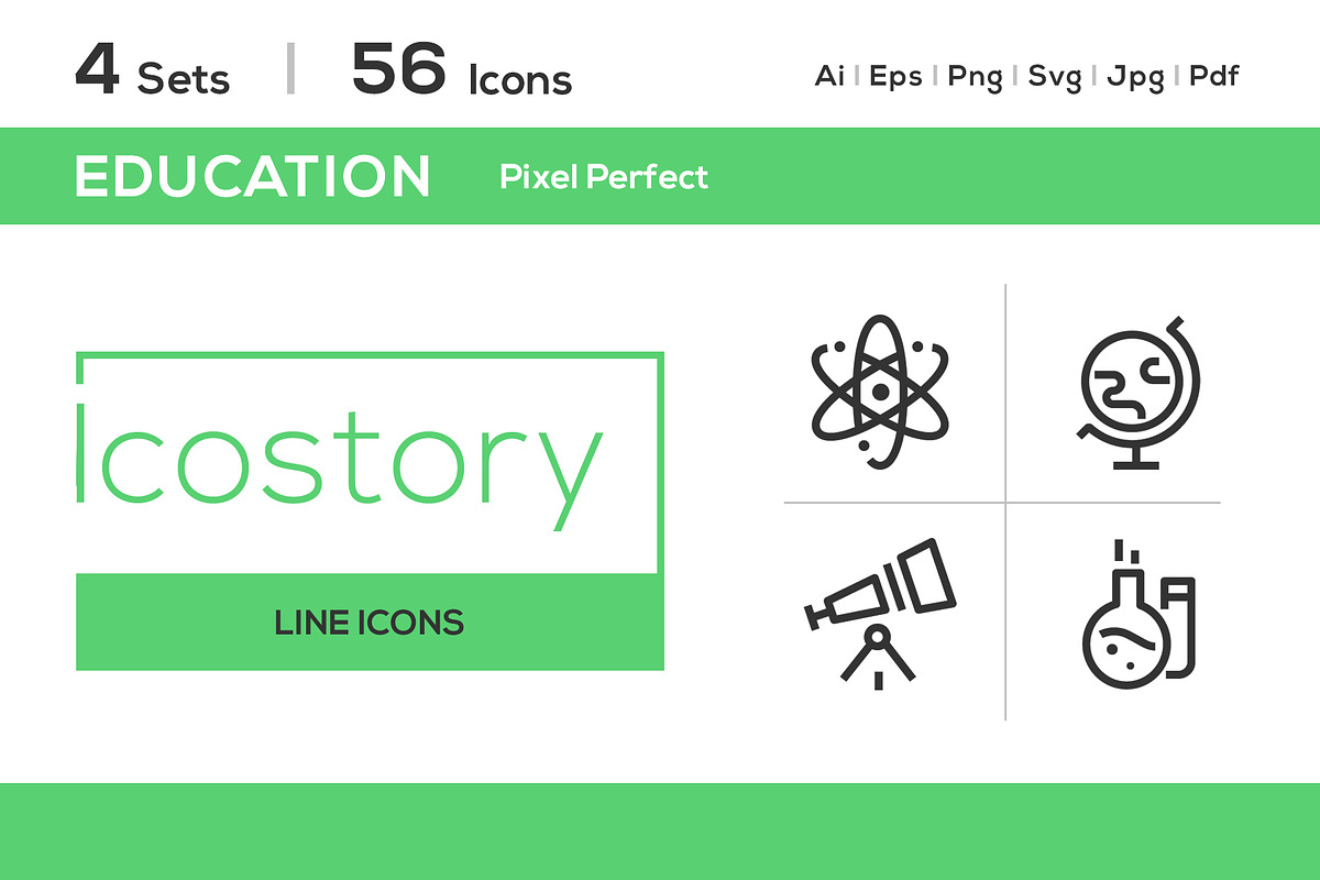 Education IcoStory Pictograms Bundle in Education Icons - product preview 8