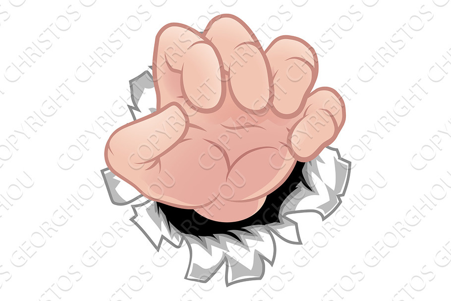 Monster Claw Cartoon Hand in Illustrations - product preview 8