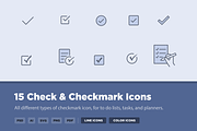 15 Check & Checkmark Icons