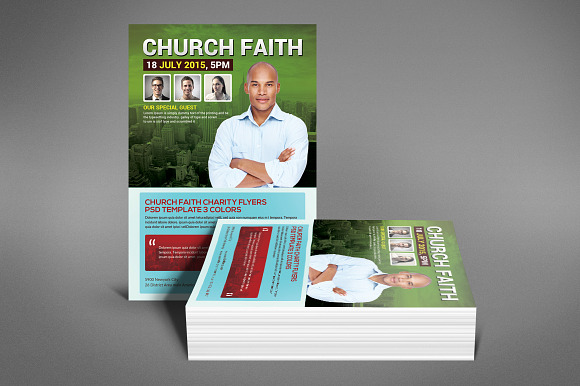 Church Faith Flyer in Invitation Templates - product preview 2