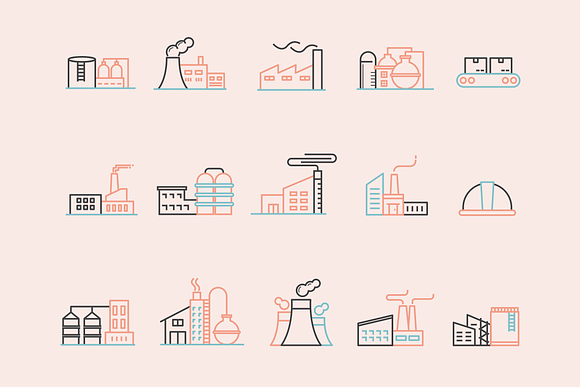 15 Factory Icons in Icons - product preview 1