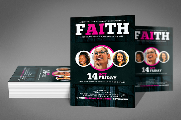 Church Event Flyer in Invitation Templates - product preview 1