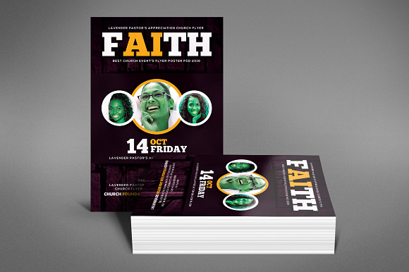 Church Event Flyer in Invitation Templates - product preview 2