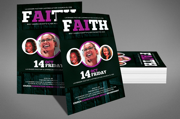 Church Event Flyer in Invitation Templates - product preview 3