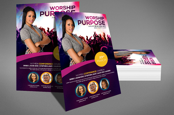 Worship Purpose Flyer in Invitation Templates - product preview 2