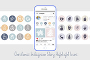 Christmas highlight story icons