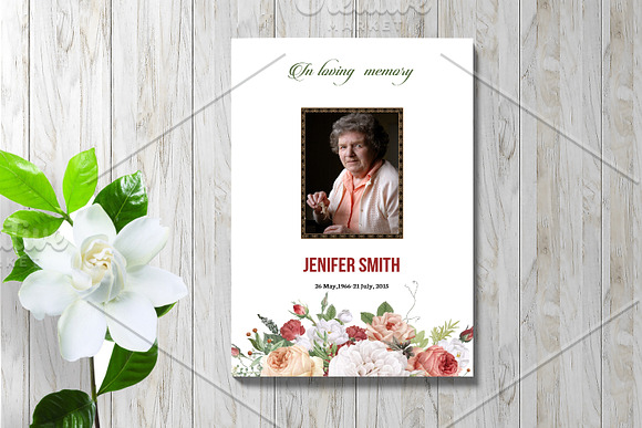 Funeral Program Template-V973 in Brochure Templates - product preview 2