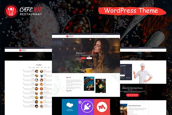 CafeBiz - Restaurant WordPress Theme in WordPress Business Themes - product preview 3